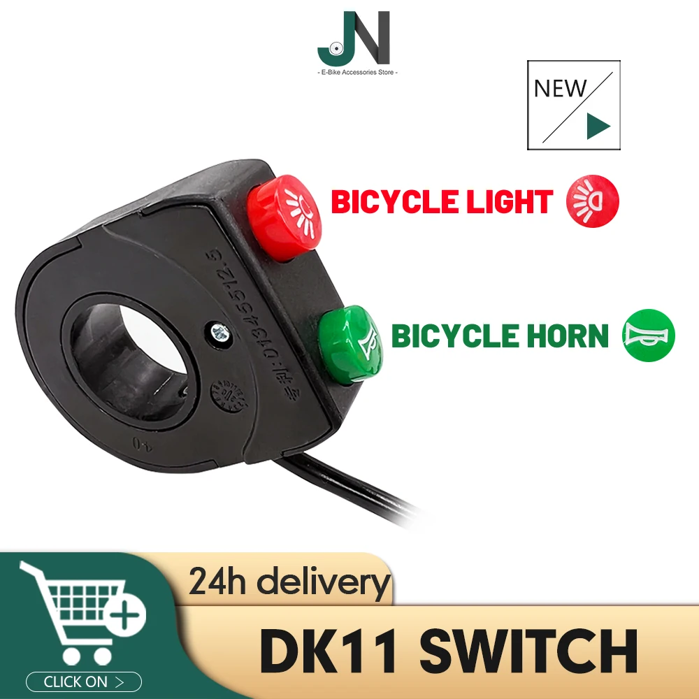 

Ebike 36V/48V WuXing DK11 High Quality Horn Switch&lights Switch Left/Right Hand Universal For Electric Scooter Electric Bicycle