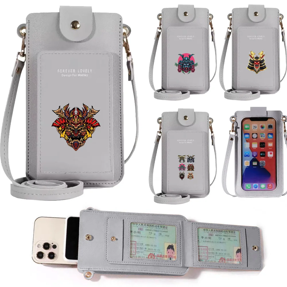 

Monster Printed Mobile Phone Bag Handbags Women Bag Large Capacity Messenger Shoulder Bag Wallet Bag Multiple Intervals Card Bag