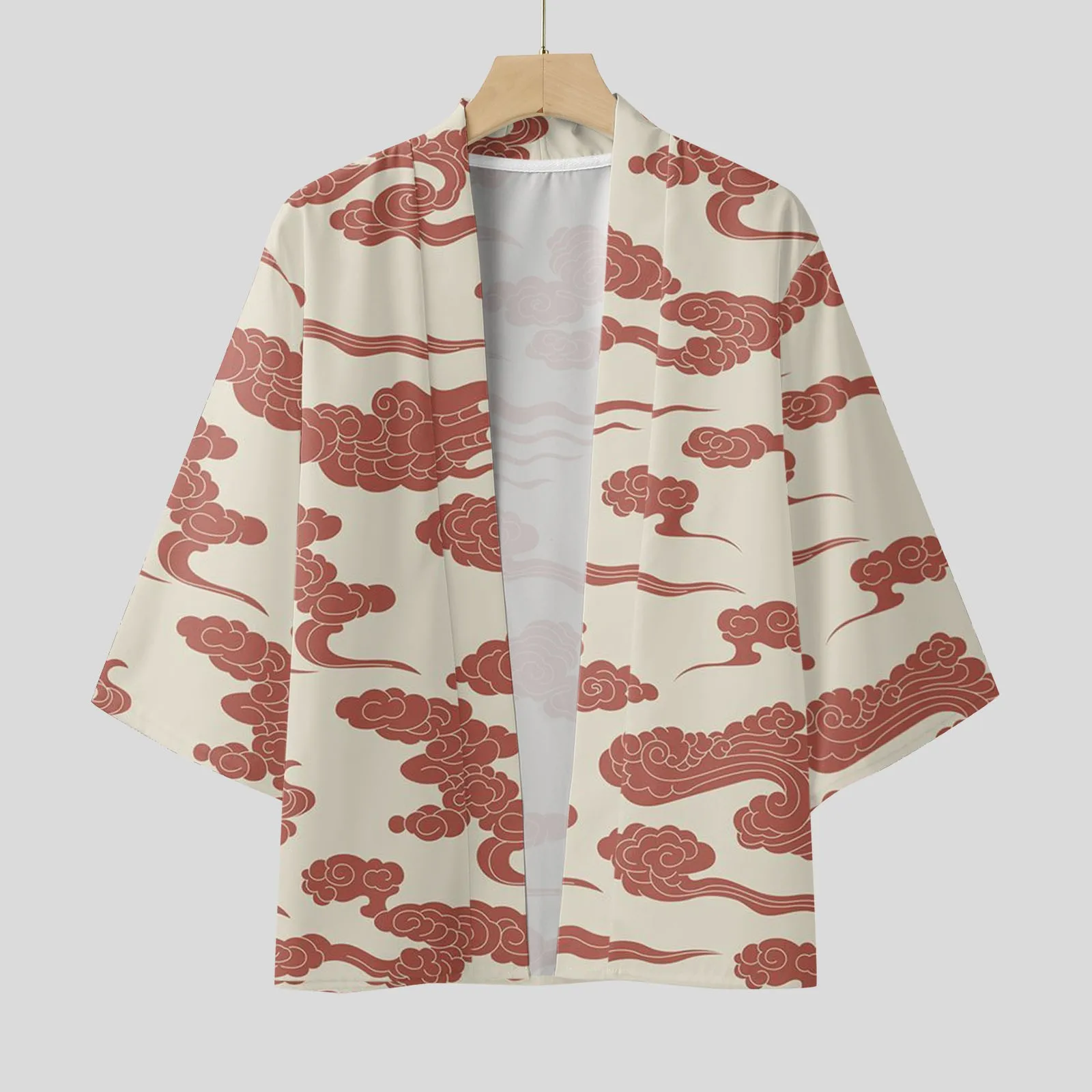 

Workout Short Top Set Male Spring And Summer Cool Semi Long Sleeve Cardigan All Print Sleeve Button Mens Slim Fit Dress Shirt