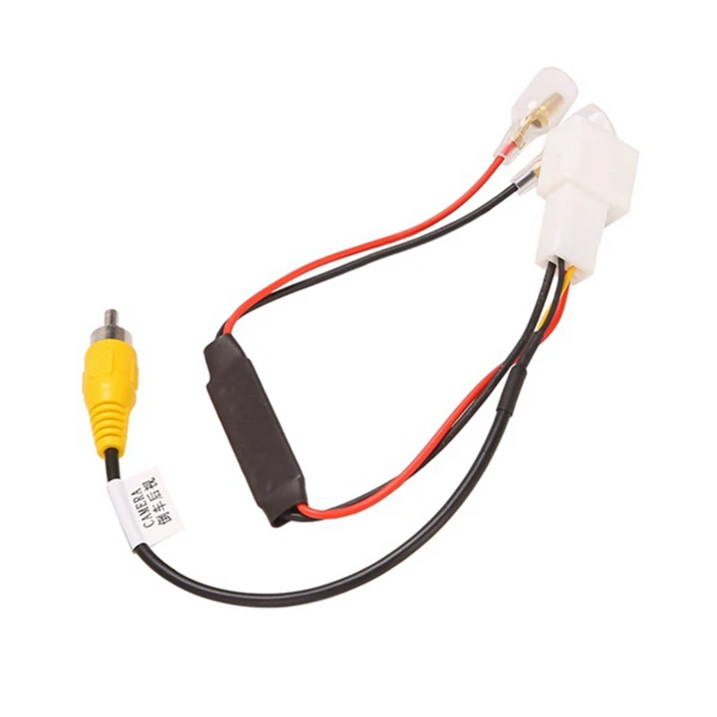 

2Pcs 4 Pin Car Reverse Camera Cable Black Reverse Camera Cable Plug Adapter Connector Fit For Toyota
