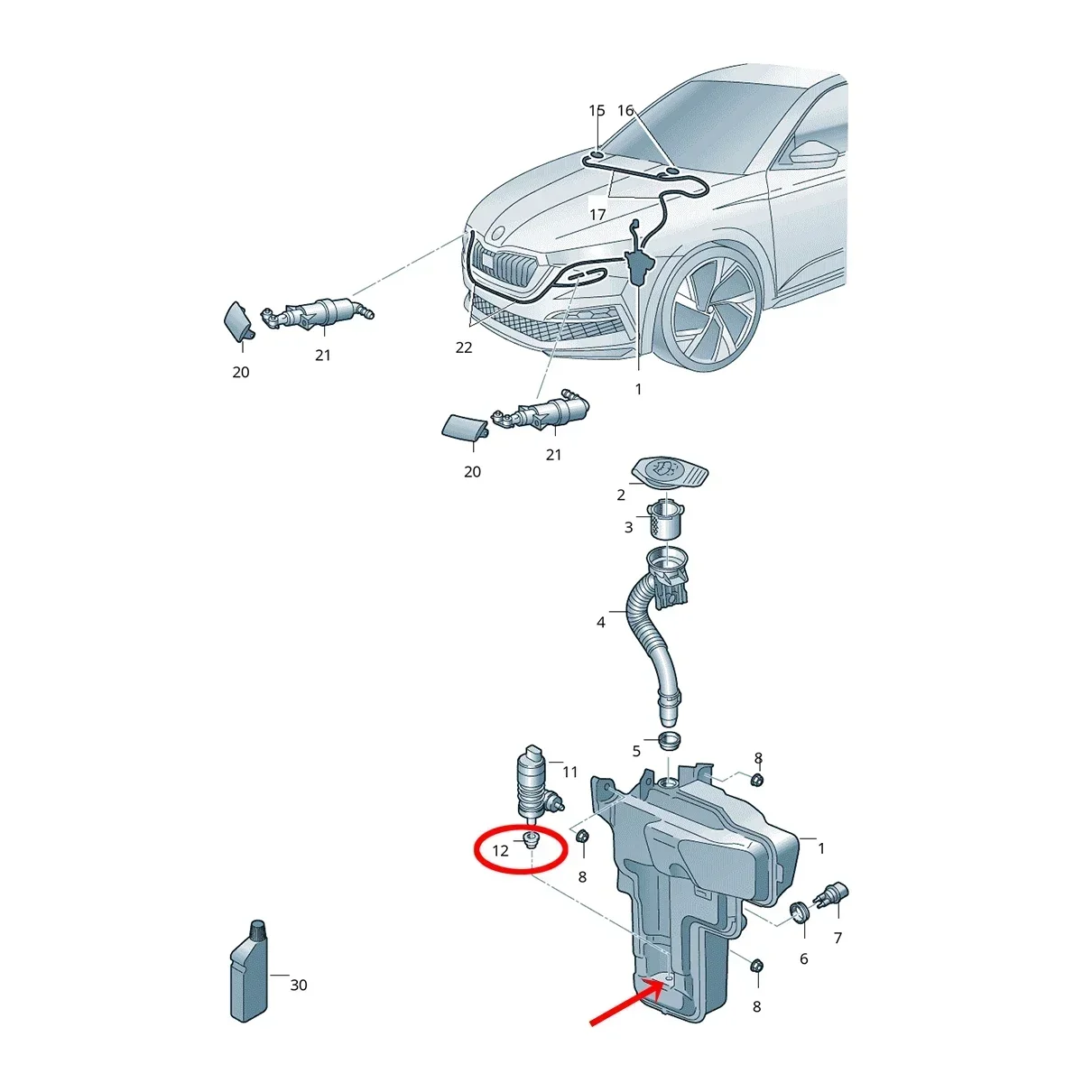 4 шт. прокладка для насоса лобового стекла Porsche 718 991 Gen
