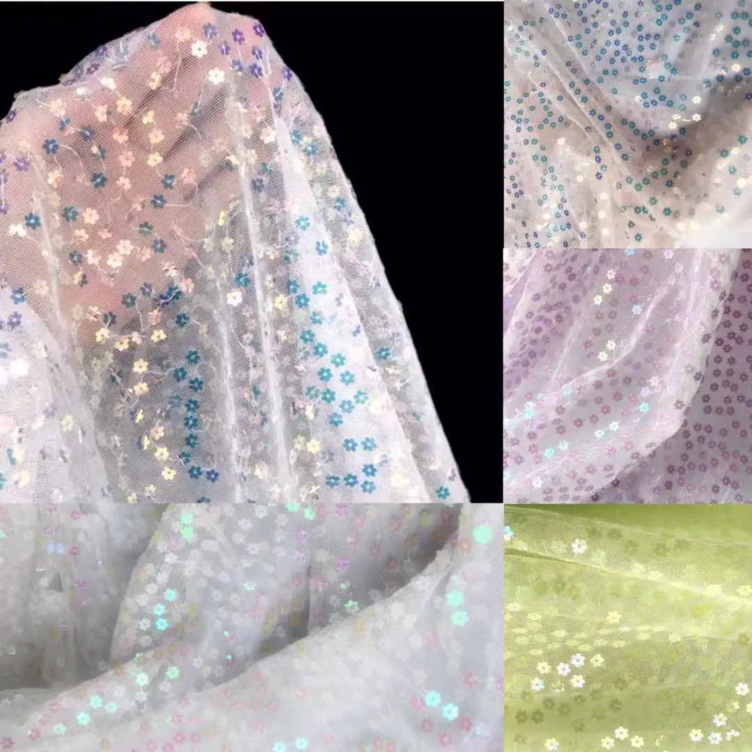 130X50CM блестящая ткань блестящие пайетки розовое золото серебро для свадьбы