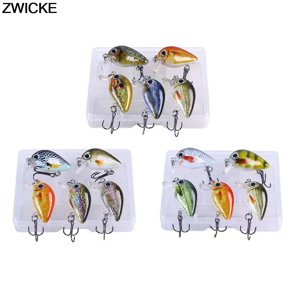 

5pcs Mini Wobblers/Crankbait Fishing Lure 1.5g 3cm Artificial Bait Hard Bait Floating Wobbler Bait Bass Fishing Lure Tackle