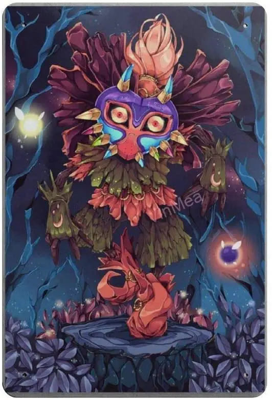 Новинка металлический Ретро-постер Zelda для парковки Настенный декор потертый шик