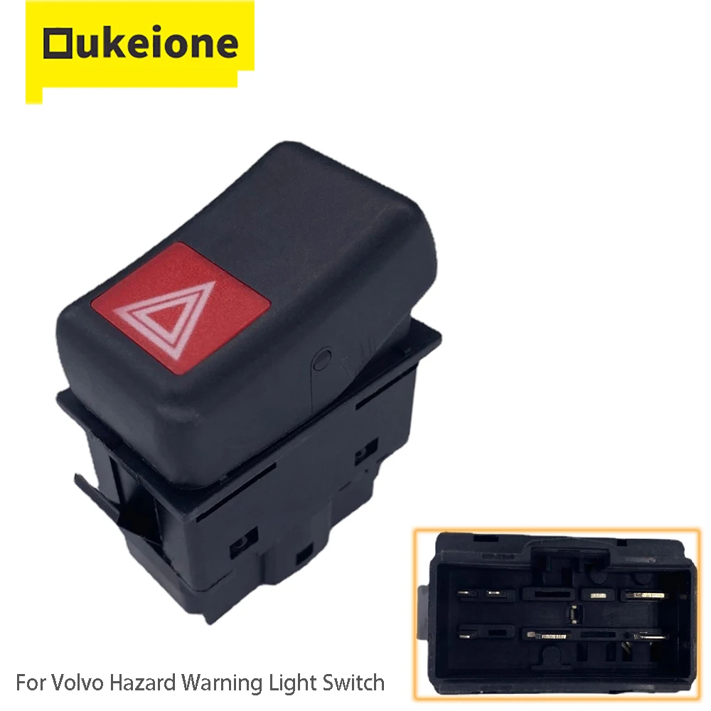 

1096414 8157750 Hazard Emergency Flasher Light Switch Warning Button for VOLVO FH 12 16 FL FM 7 10 12 NH 12 Car Interior Part