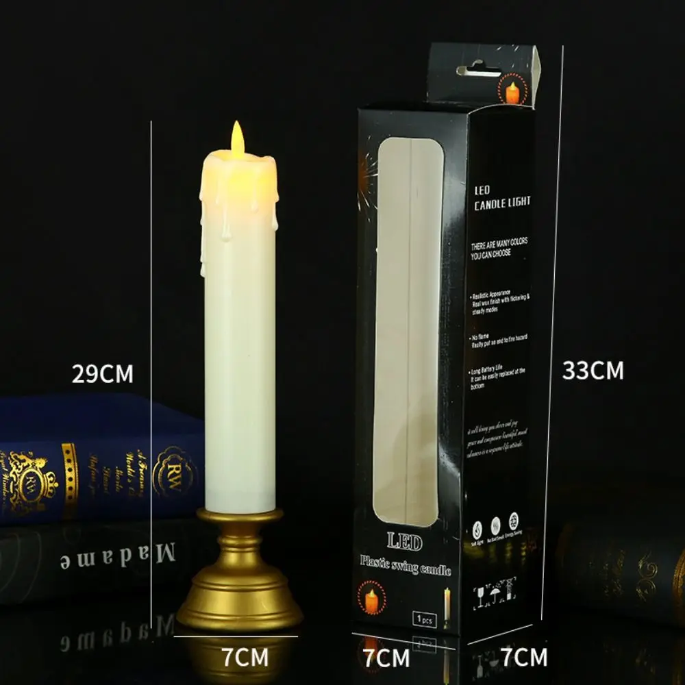 

Электронные свечи золотые