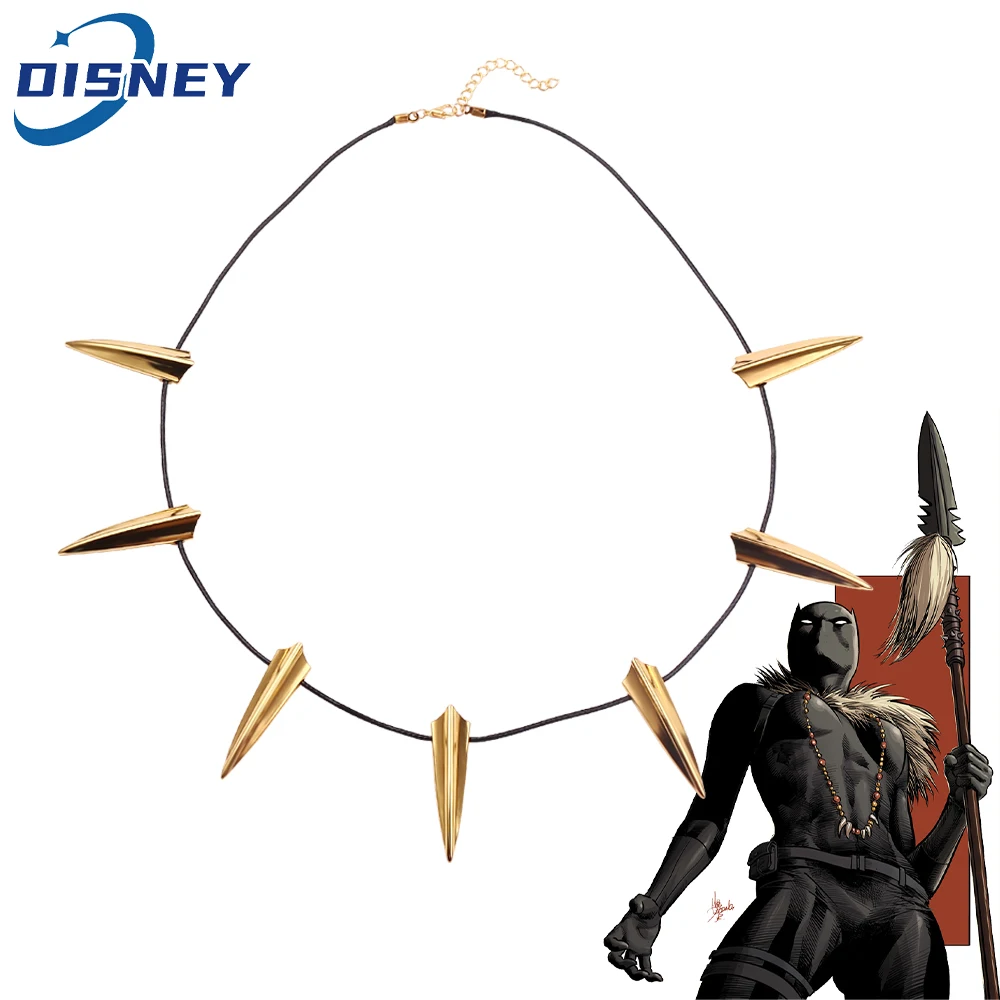 

Avengers Superhero Black Panther Necklace Men Movie Jewelry Black Panther Necklaces Wakanda King Cosplay Jewelry Gifts