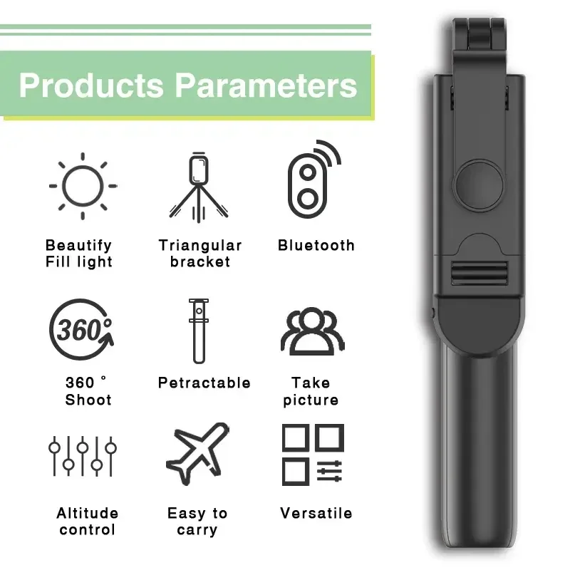 Селфи-палка Беспроводная с Bluetooth складной портативный штатив для Android IOS TikTok