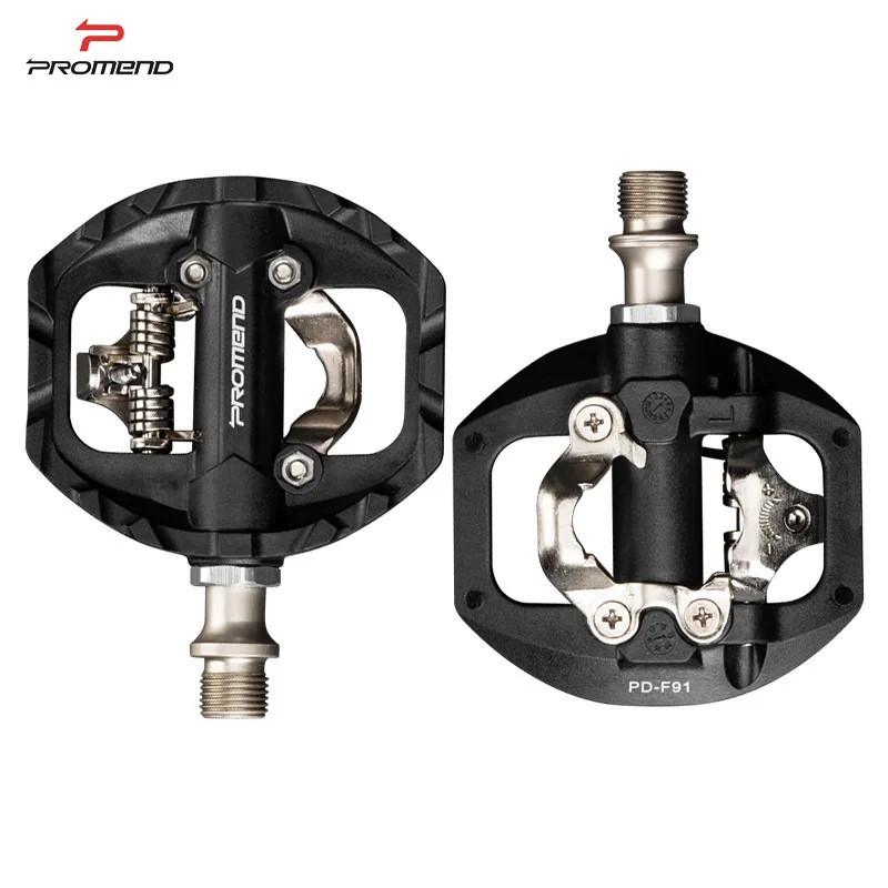 Bicycle Lock Pedal 2 In 1 Anti-slip Lock Nylon Pedal MTB Bike Pedals Flat Cleat Platform Shimano SPD Bike Accessories
