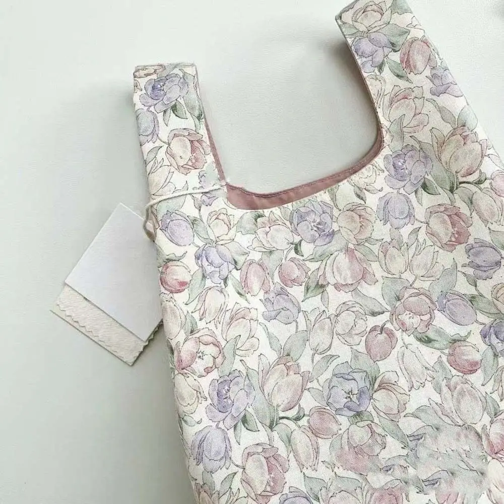 Портативная сумка на запястье с цветочным принтом в корейском стиле большая