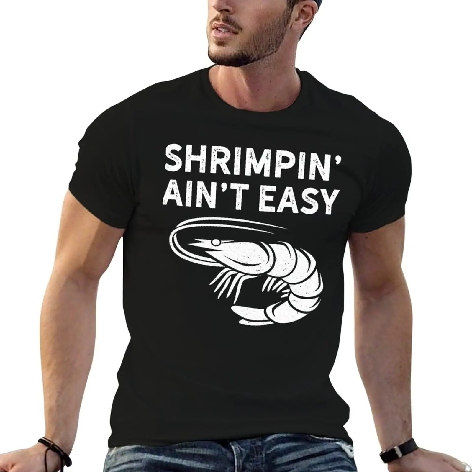 Фото Футболка для джиу-джитсу BJJ Shrimpin Aint Easy Light, летняя спортивная быстросохнущая футболка №1