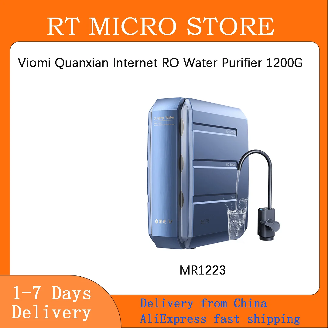 

Viomi Quanxian Internet RO Water Purifier Super1200G 3.0L/Min High Throughput Mother and Child Double RO Works With Mijia APP