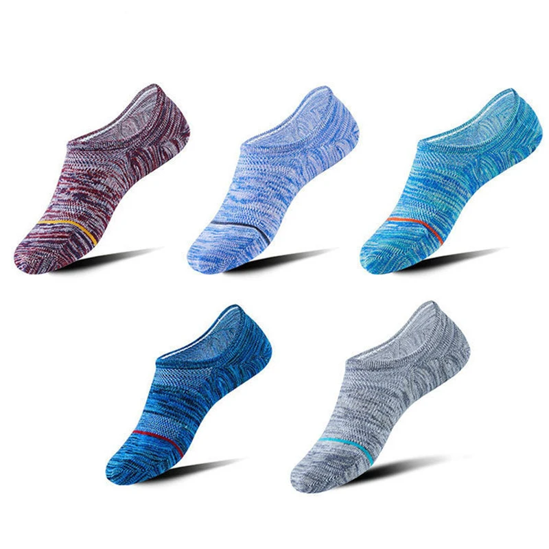 

3 Pairs Socks Shipment Male Summer Breathable Antiskid Invisible Socks Bike Cycling Climbing Mesh Off With Silica Gel Japanese