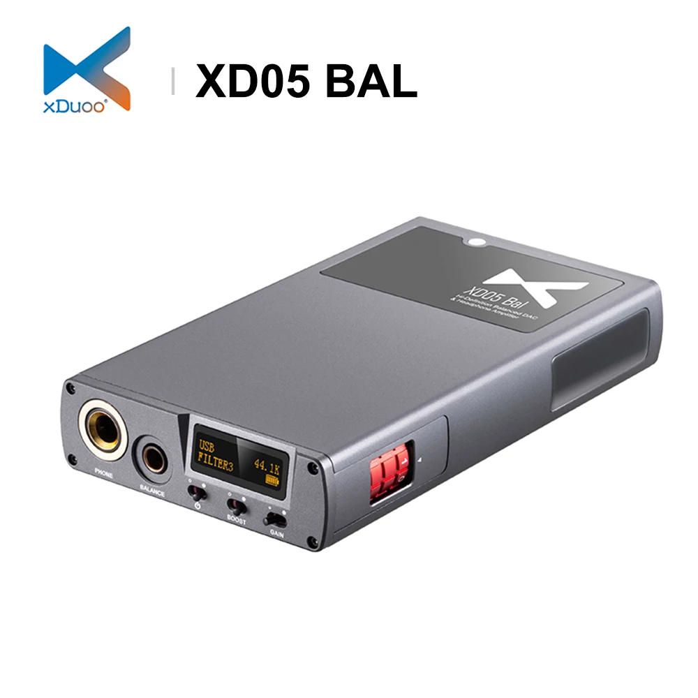 Xduoo XD05 BAL dual ES9038 chip HD Bluetooth Портативный HIFI сбалансированный DAC усилитель для
