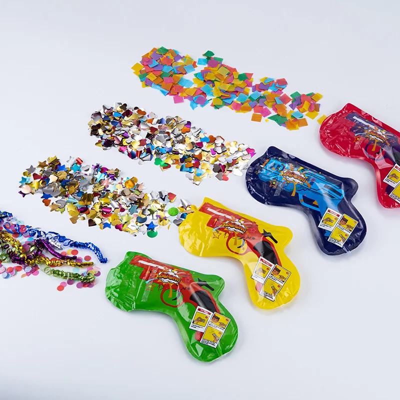 

3 шт. безопасные пайетки тип ручной фото реквизит алюминиевая пленка для дня рождения свадебные принадлежности фейерверк пистолет