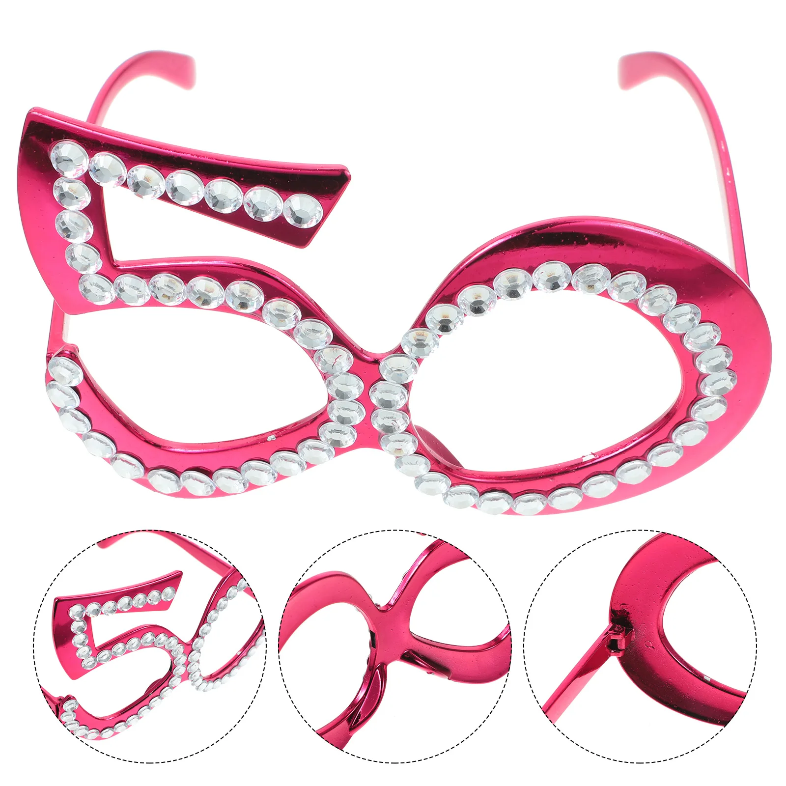 

Supplies Birthday Party Eyeglasses Photo Prop Decorative Eyewear Number Sunglasses Bulk Adult