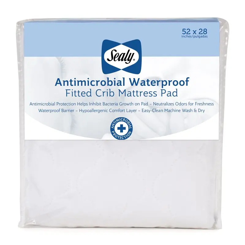 

Baby Antimicrobial Waterproof Toddler and Crib Mattress Pad