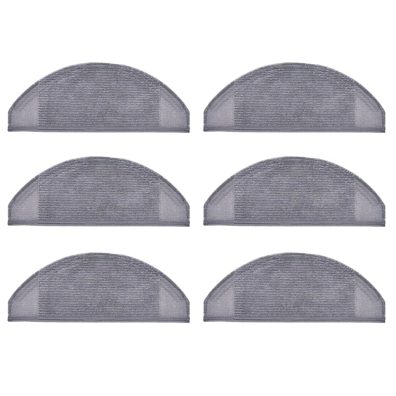 

6 Pcs Mop Pad Washable Mop Cloth Pads Compatible For Eufy X8 Hybrid Robot Vacuum Cleaners Replacement Parts Accessories