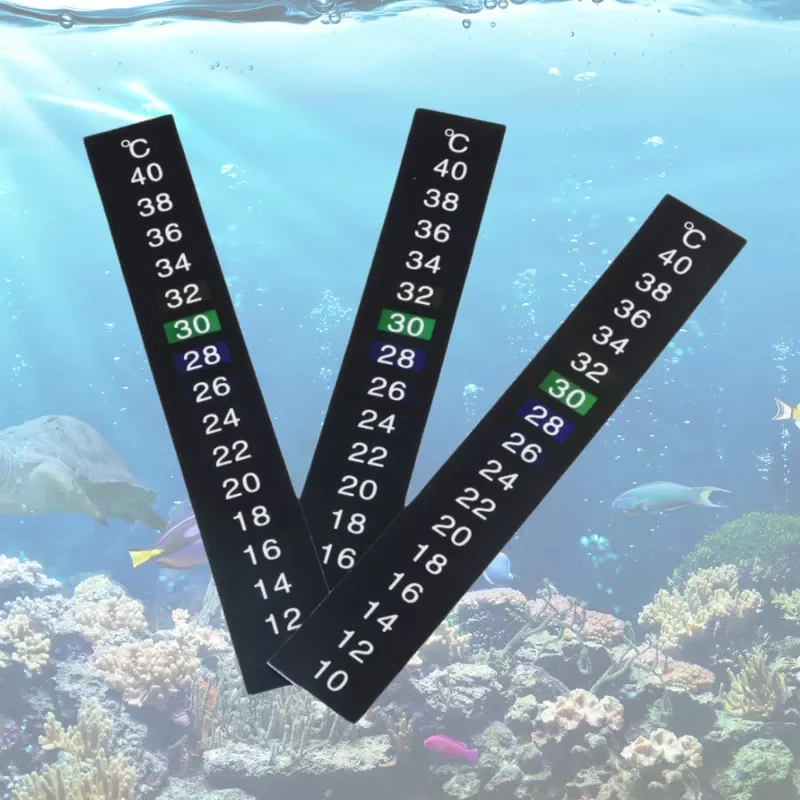 

Stick-on Digital Aquarium Fish Tank Fridge Thermometer Sticker Measurement Stickers Temperature Control Tools Products