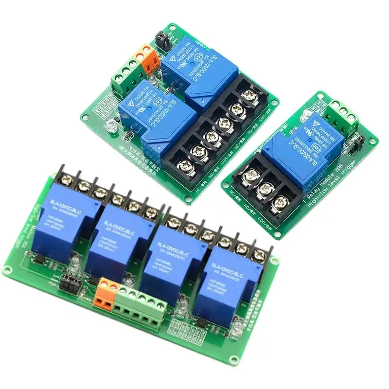 

1-way /2-way /4-way 30A Relay Module With Optocoupler Isolation Supports High-low Level 5V12V