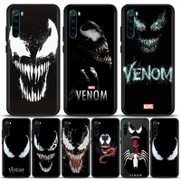 marvel phone case for redmi 6 6a 7 7a note 7 8 8a 8t 9 9s pro 4g 9t case soft silicone cover marvel venom face