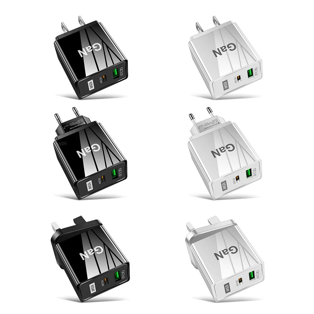 

Зарядное устройство GaN Charger с 2 USB-портами, 65 Вт