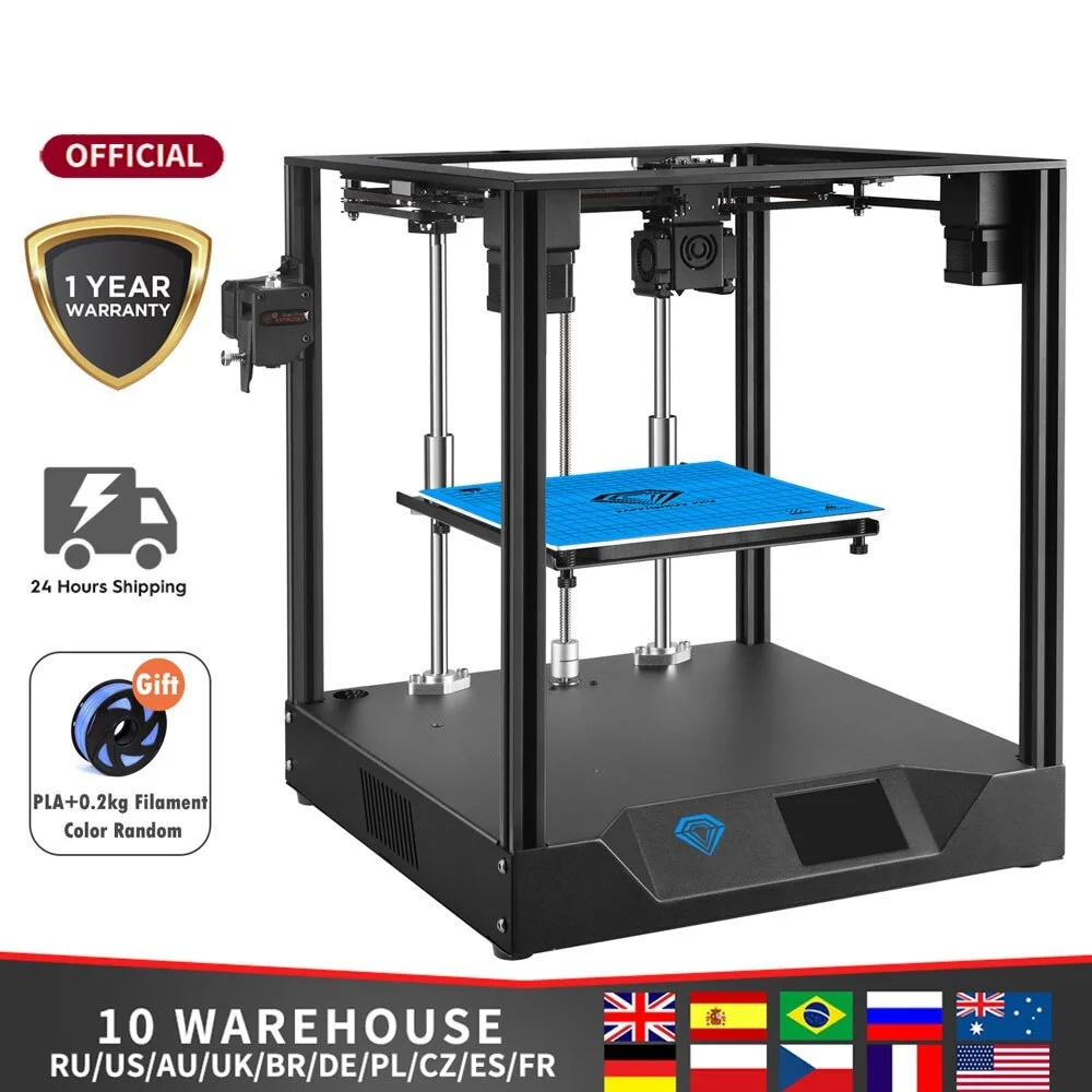 

New 3D Printer SP-3 Impresora 3d 3 CORE XY Printer Parts DIY Kit TMC2208 MKS Full Color Touch Screen PEI FDM