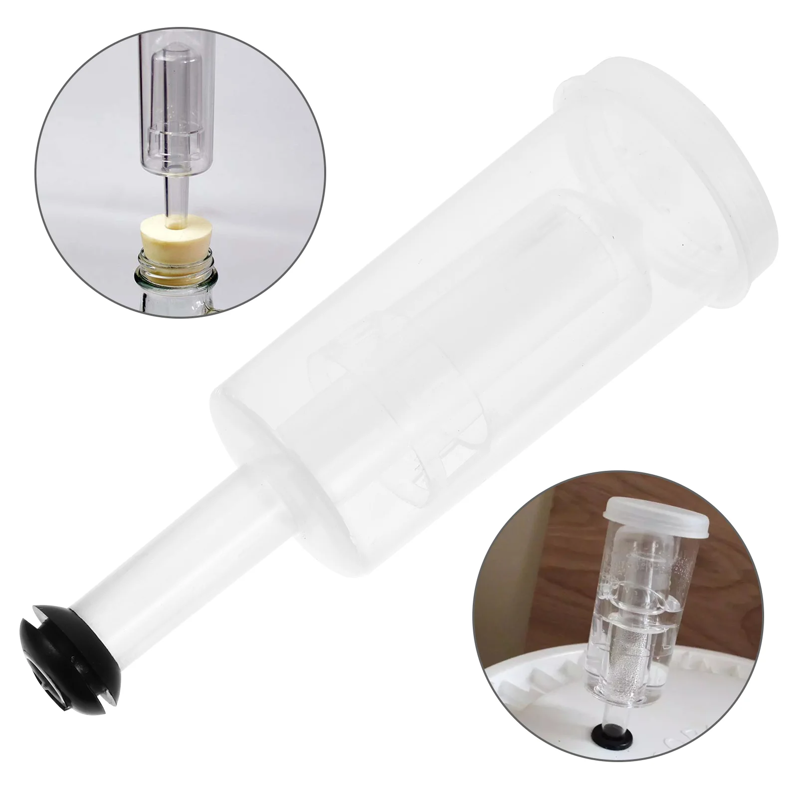 

Three-Piece Check Valve Beer Airlock Locks Silicone Lids Plastic Fermentation