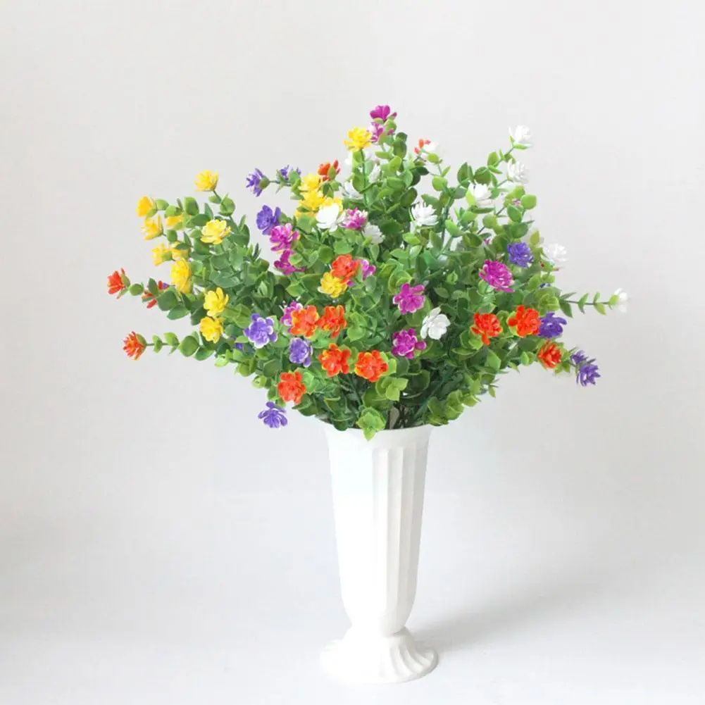 

Fake Flowers Plastic Artificial Calla Lily Flowers Not Fade Grass Plants For Balcony Outdoor Garden Porch Wedding Decoratio G4k8