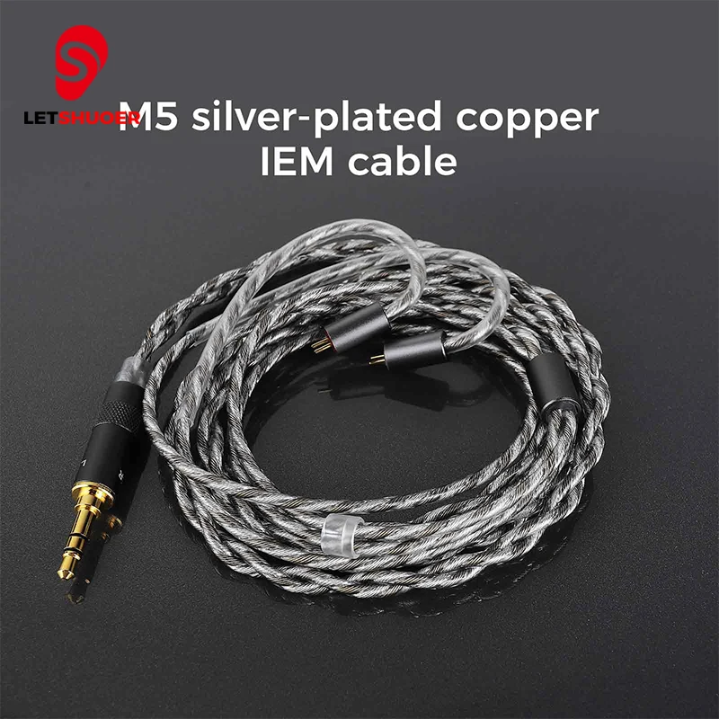 

Letshuoer M5 In-Ear Balanced Headphone IEM Cable for S12 3.5/4.4Mm 0.78 2 Pin Balanced Earphone Monitor Built In Earhook Cables