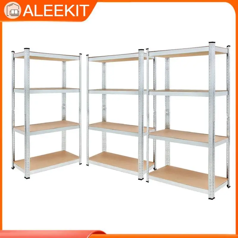 

Four-layer Metal Shelves With Partitions Household Storage Rack Multi-purpose Shelf Warehouse Express Rack Garage Storage Rack