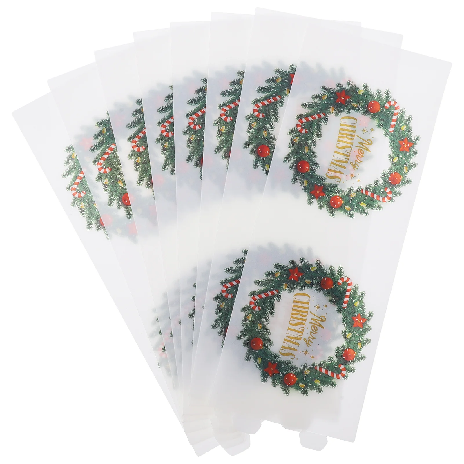 

8pcs Plastic Cylinder Tea Light Cover Decor Xmas Tube Shade