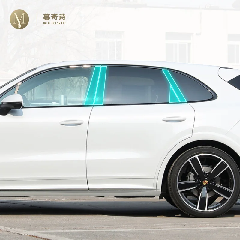 

Для Porsche Cayenne 2024, Внешняя Автомобильная фотопленка B C для оформления окна, фотопленка с защитой от царапин, пленка для ремонта PPF refit