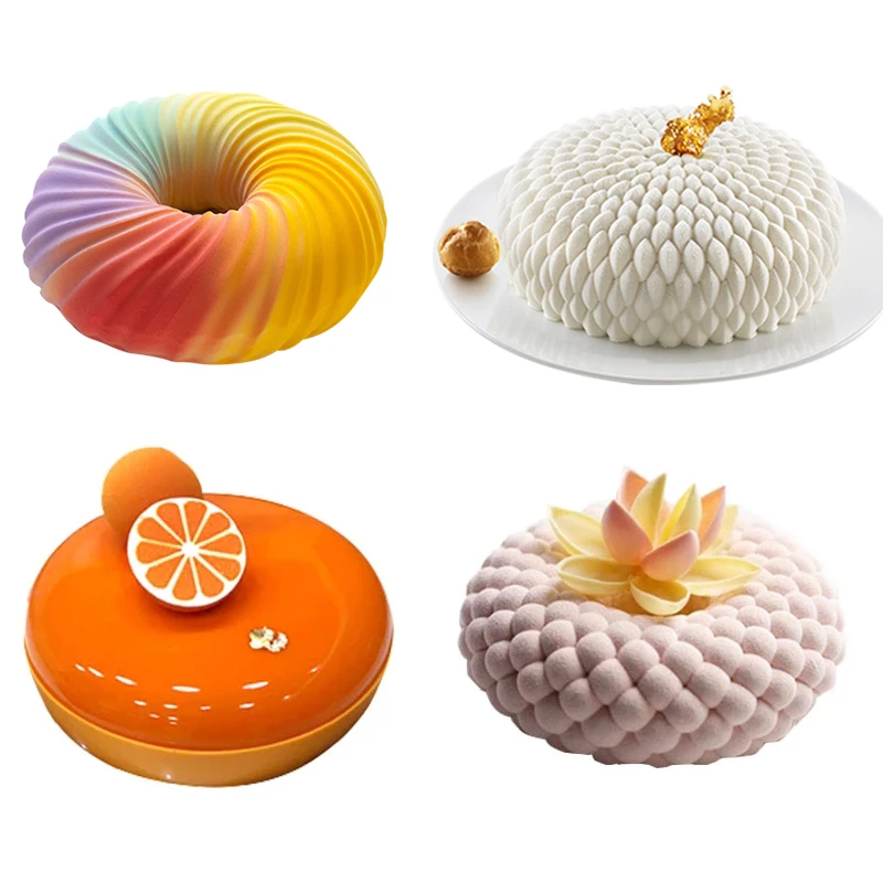 

29 Types Silicone Cake Molds Non-Stick Food Grade Mousse Baking Mould Party Pastry Kitchen Bakeware Set Dessert Decorating Pan