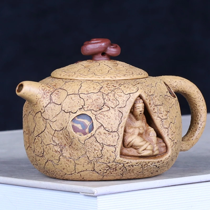 

Yixing Old Purple Clay Pot Handmade Segment Mud Gongchun Pot