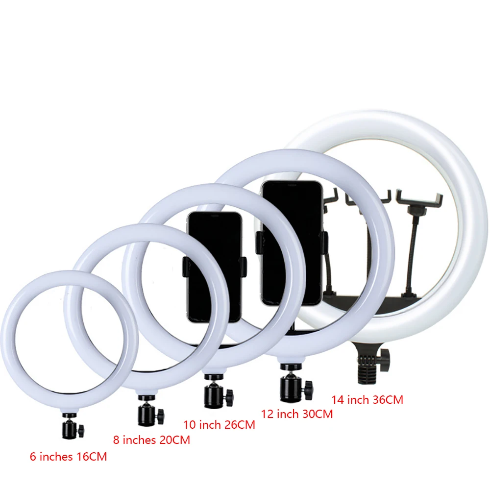 

Live fill light 6 inch ring light 8 inch fill light 10 inch desktop light 12 inch beauty selfie round fill light led ring fill