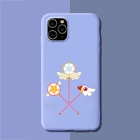 yndfcnb card captor sakura phone case soft solid color for iphone 11 12 13 mini pro xs max 8 7 6 6s plus x xr