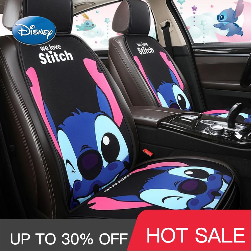 

Комплект чехлов для автомобильных сидений, с рисунком Диснея, всесезонный, красный