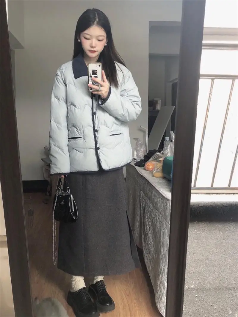 Корейская серия изящная куртка на хлопковой подкладке верхняя одежда для женщин