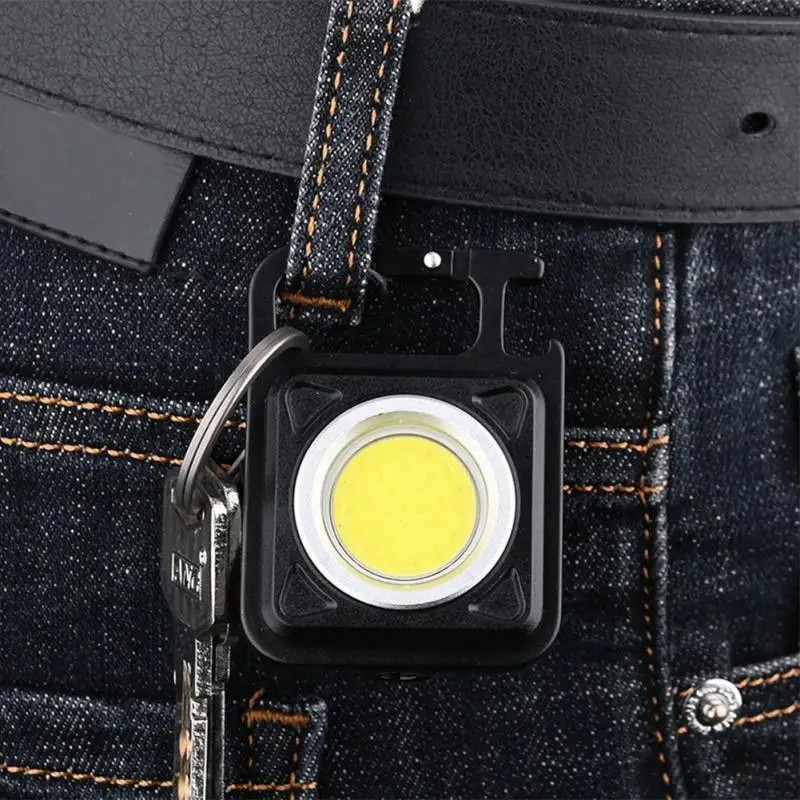 

Flashlight Flashing Safety Novelty Lighting Mini Usb C Rechargeable Mini Keychain Led Red Blue Wholesale 2023 Bike Warn Light