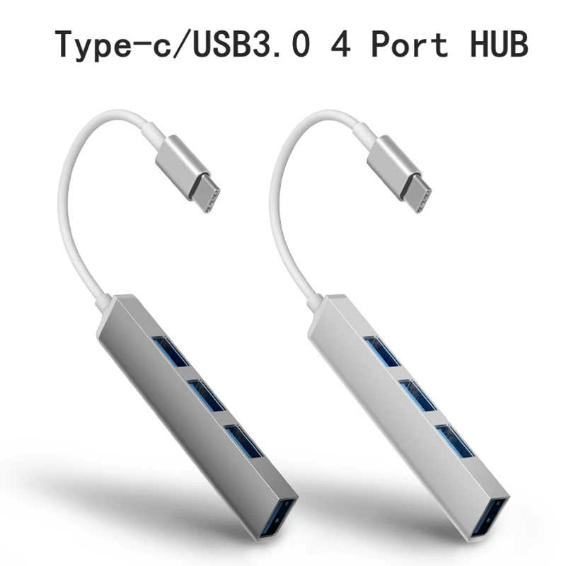 4-портовый концентратор USB 3.0 USB-концентратор Высокоскоростной разветвитель типа c
