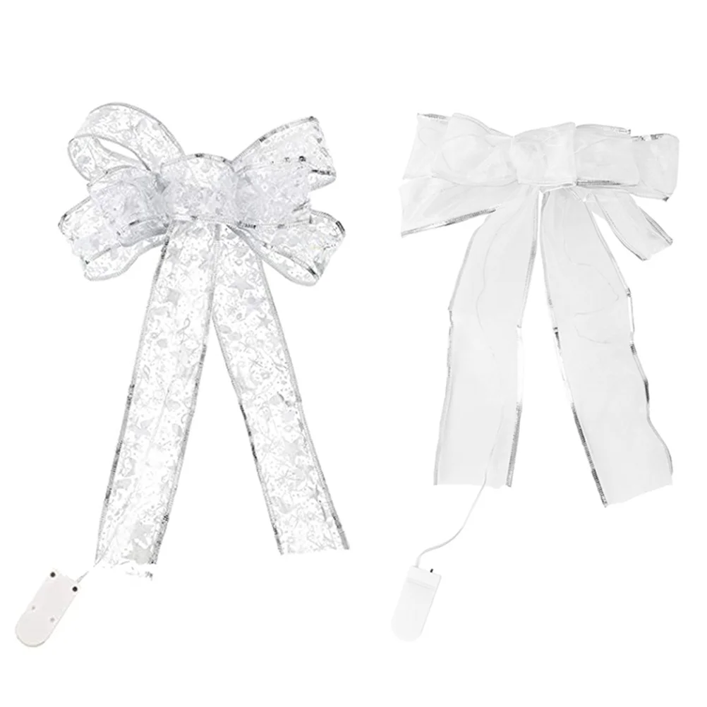 

2Pcs Christmas Tree String Bows Christmas Tree Hanging Ornaments