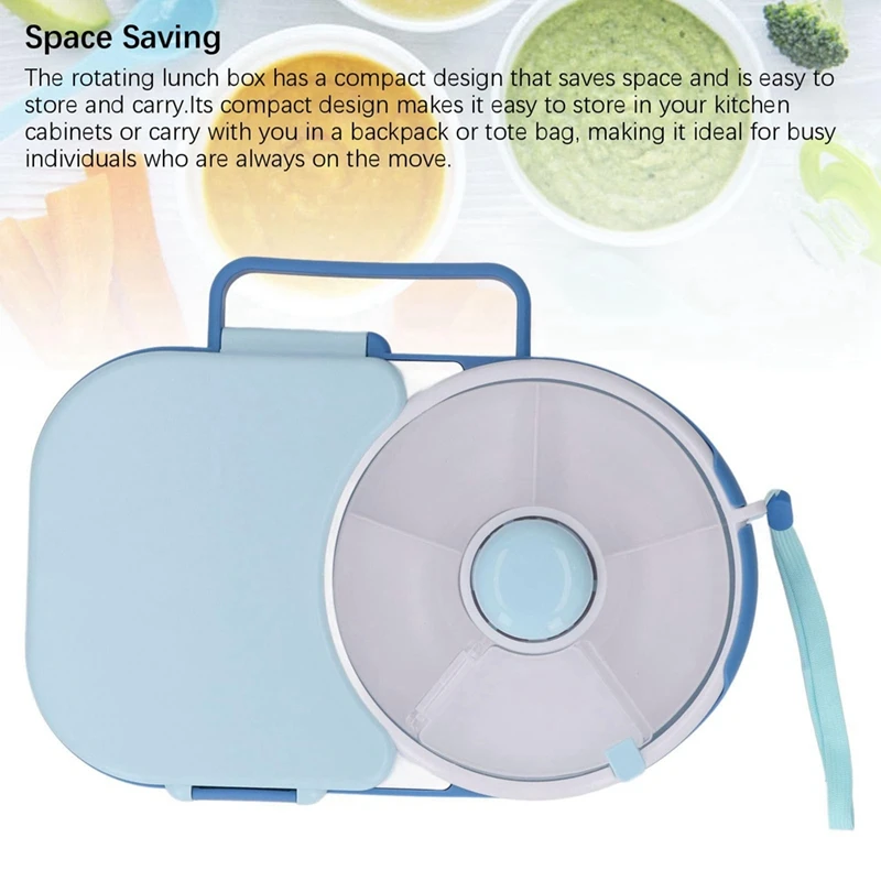 Детский спиннер для закусок 360° ° Вращающийся съемный диспенсер Многоразовый