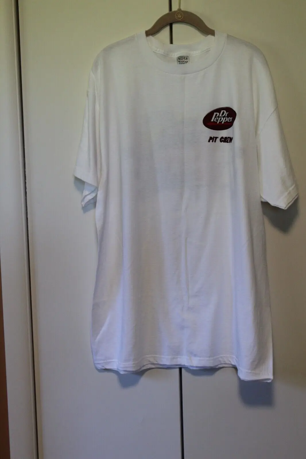 Винтажная рубашка Dr Pepper XL серебристая спортивная одежда