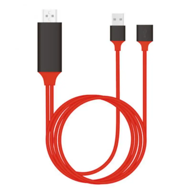 

HDMI-compatible Mirror Cable Three-In-One Mobile Phone With The Same Screen Line Portable High-Definition Video Cable