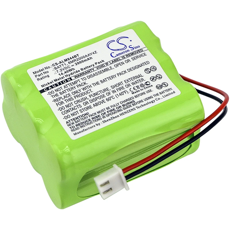 

CS 2000mAh Battery For 2GIG 10000009001 10-000009-001 10000009-001 228844 6MR2000AAY4Z BATT1 BATT1X BATT2X GCKIT311