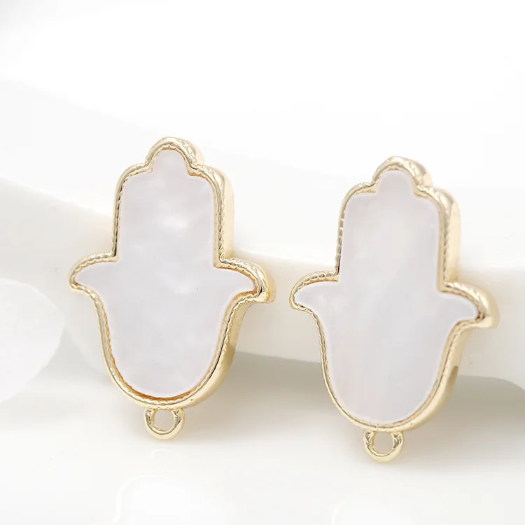 

10x17MM 14K Gold Color Plated Charm Pendant For DIY Earrings Necklace Jewelry Making Accessories Designer Charms