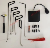 23 pcs set car dent remover kit crowbar body repair tools no paint dent rod repair hammer with percussion pen no paint dent