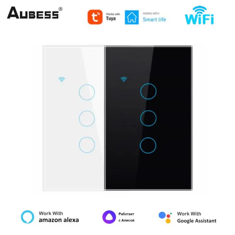 Умный сенсорный выключатель AUBUSS Tuya с Wi-Fi