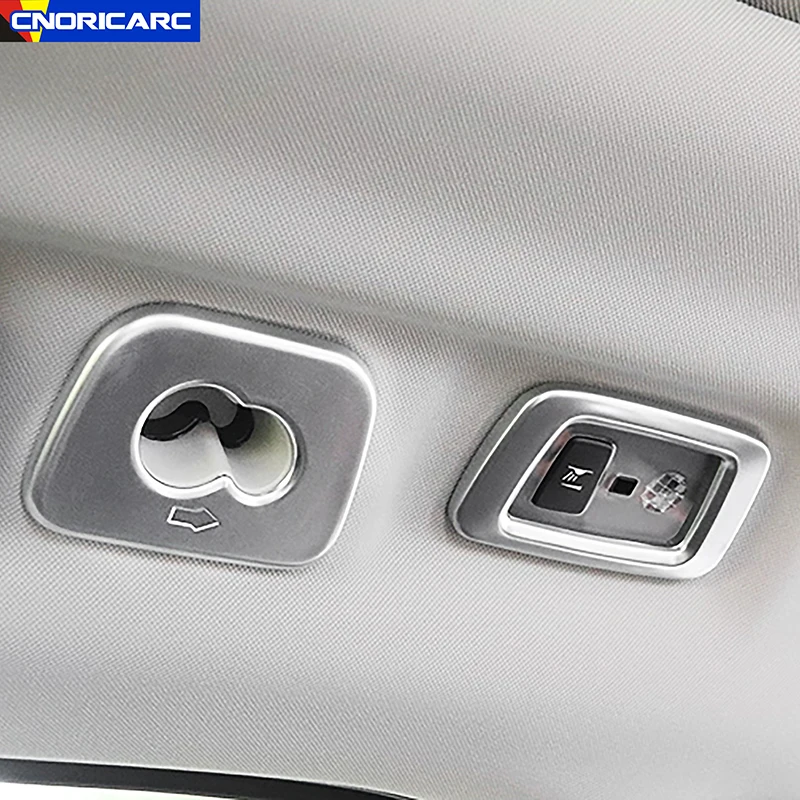 

Car Styling Rear Roof Reading Lamp Frame Decoration For Volvo XC60 2018-2022 ABS Interior Rear Hook Decals Cover Trim